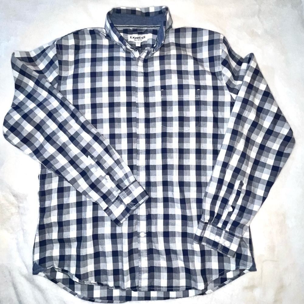 Men’s Express Large Long Sleeve Button-up Shirt